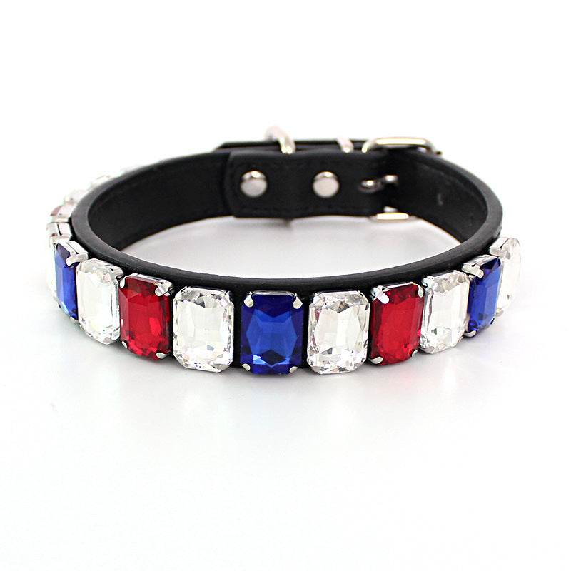 Solid Color Collar Dog Chain