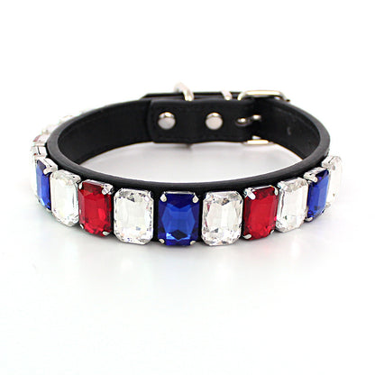 Solid Color Collar Dog Chain