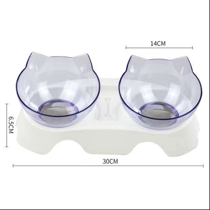 15° Tilted Cat Bowl – Comfortable & Healthy Feeding for Your Pet!
