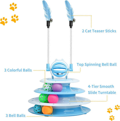 Cat Puzzle & Ball Toy
