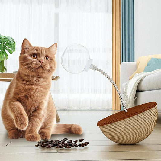 Auto-Balancing Cat Food Toy