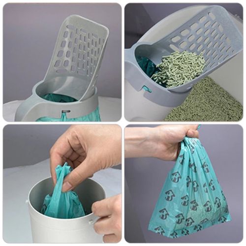 Litter Scooper with Waste Bag System – Effortless Clean-Up