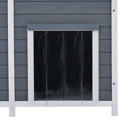 GO 47.2" Large Wooden Dog House – The Perfect Outdoor & Indoor Retreat!
