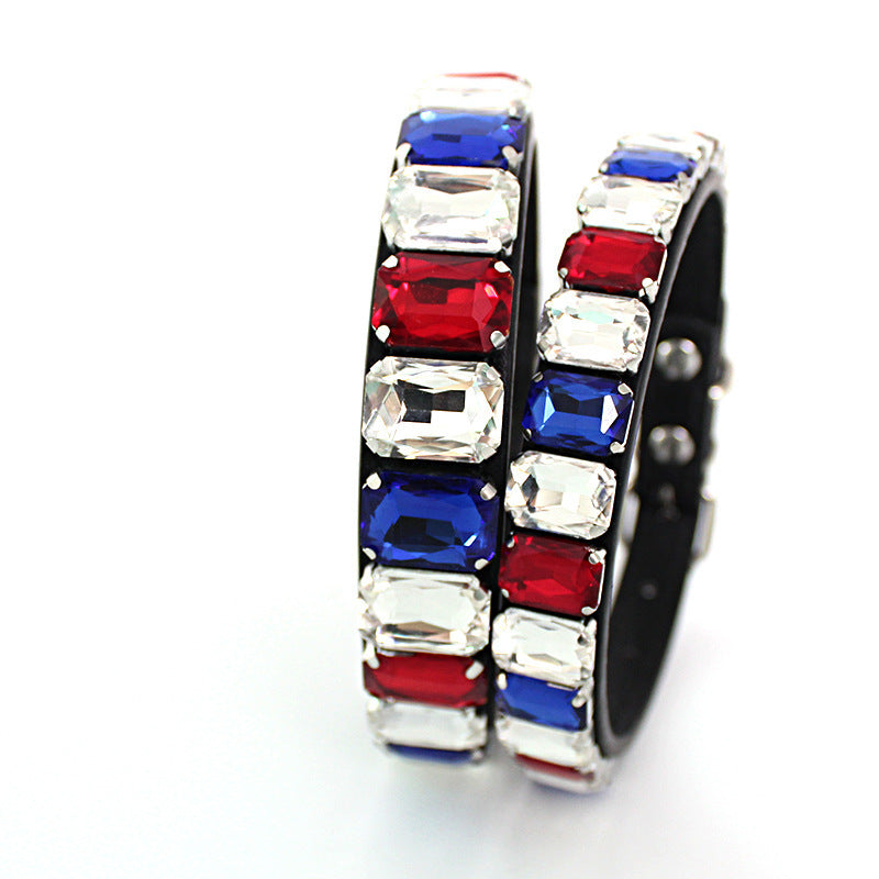 Solid Color Collar Dog Chain