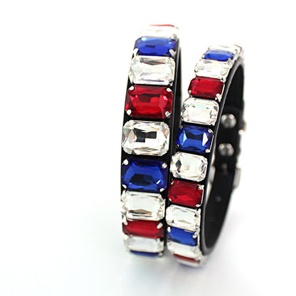 Solid Color Collar Dog Chain