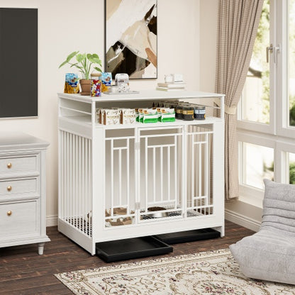 43.3” Large Wooden Dog Cage Furniture – Stylish & Functional Pet House!