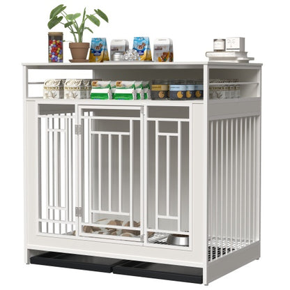 43.3” Large Wooden Dog Cage Furniture – Stylish & Functional Pet House!