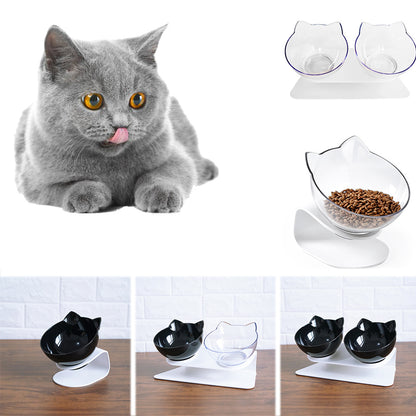 15° Tilted Cat Bowl – Comfortable & Healthy Feeding for Your Pet!