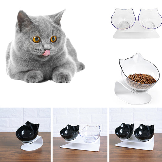 15° Tilted Cat Bowl – Comfortable & Healthy Feeding for Your Pet!