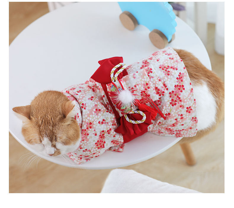 Japanese Style Pet Hanfu – Traditional Elegance for Your Furry Friend!