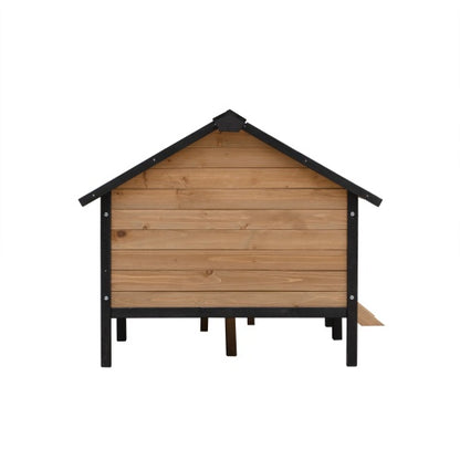 Outdoor Large Cabin-Style Wooden Kennel with Porch – Ultimate Comfort for Your Pet!