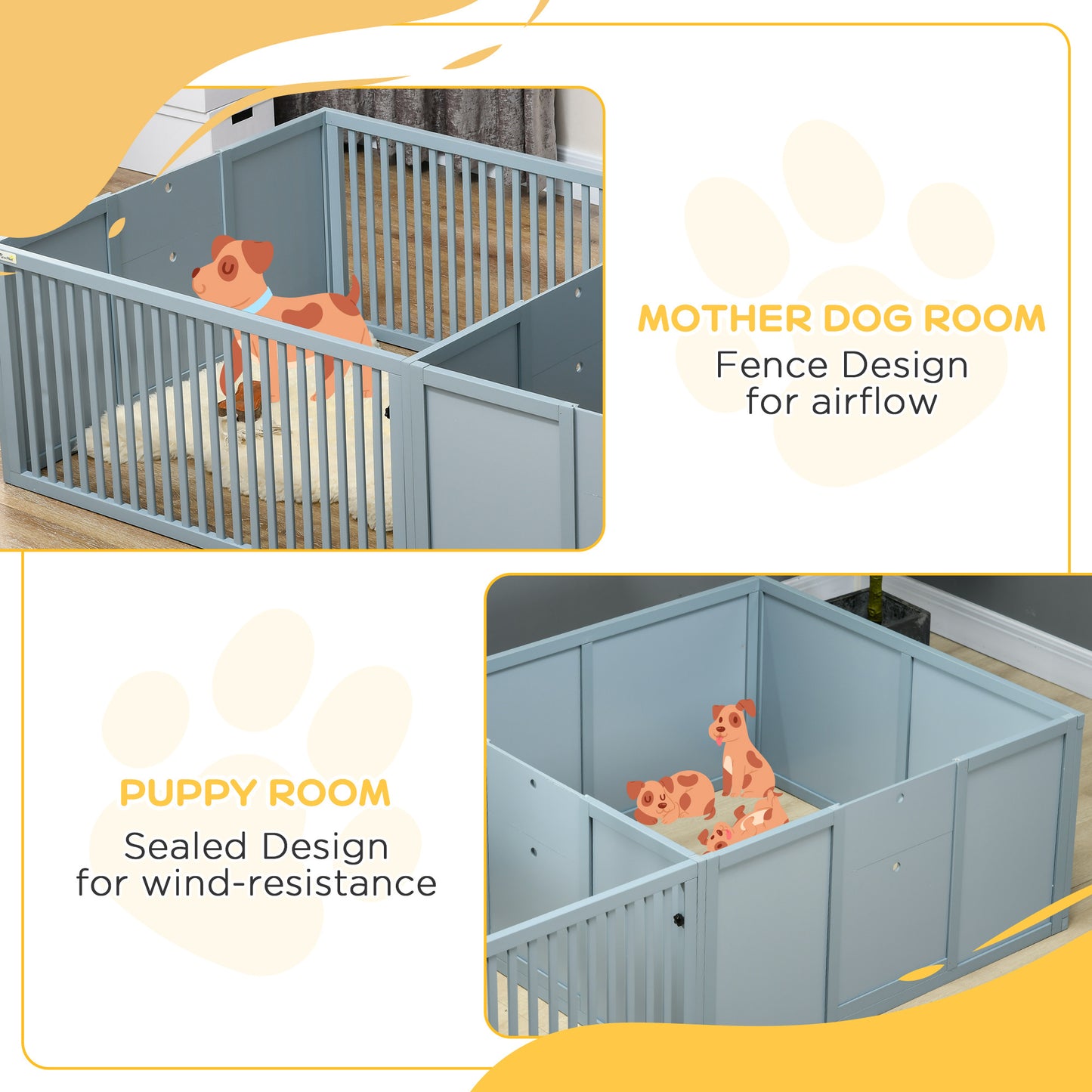 Pet Crates For Mothers, Newborn Puppy Supplies And Essentials Built Comfortably