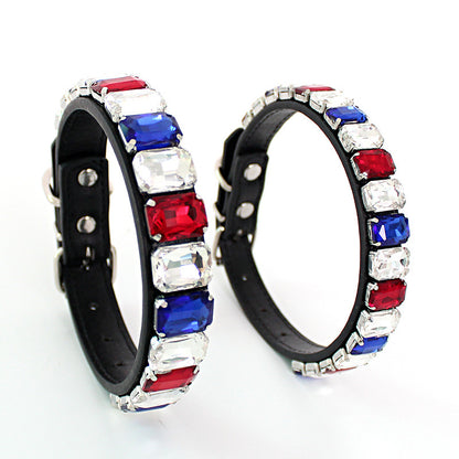 Solid Color Collar Dog Chain