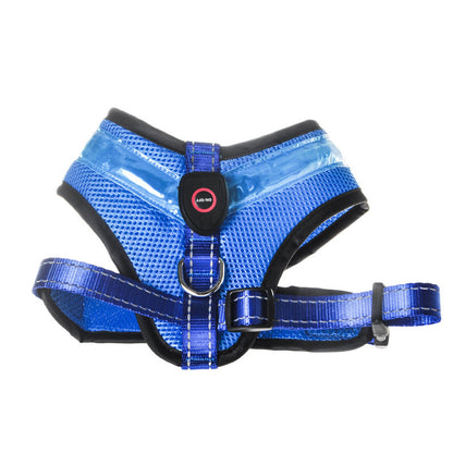 LED USB Rechargeable Dog Harness – Safety Night Glow Chest Strap