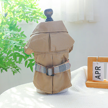 Pet Clothes Khaki Trench Coat Couple Clothes