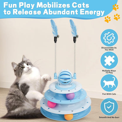 Cat Puzzle & Ball Toy