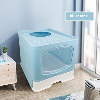 No Plus-sized Folding Litter Box Fully Enclosed Cat Toilet