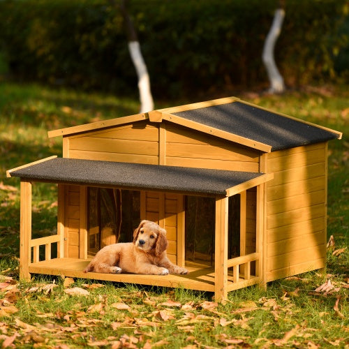 GO 47.2" Large Wooden Dog House – The Perfect Home for Your Pup!