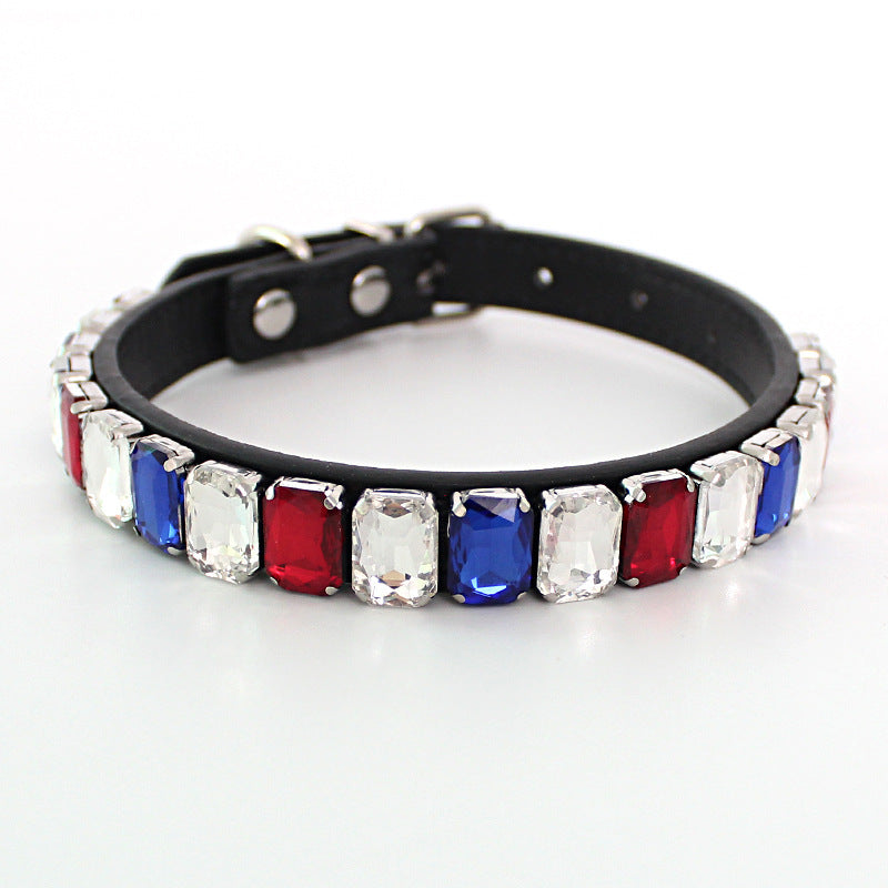 Solid Color Collar Dog Chain