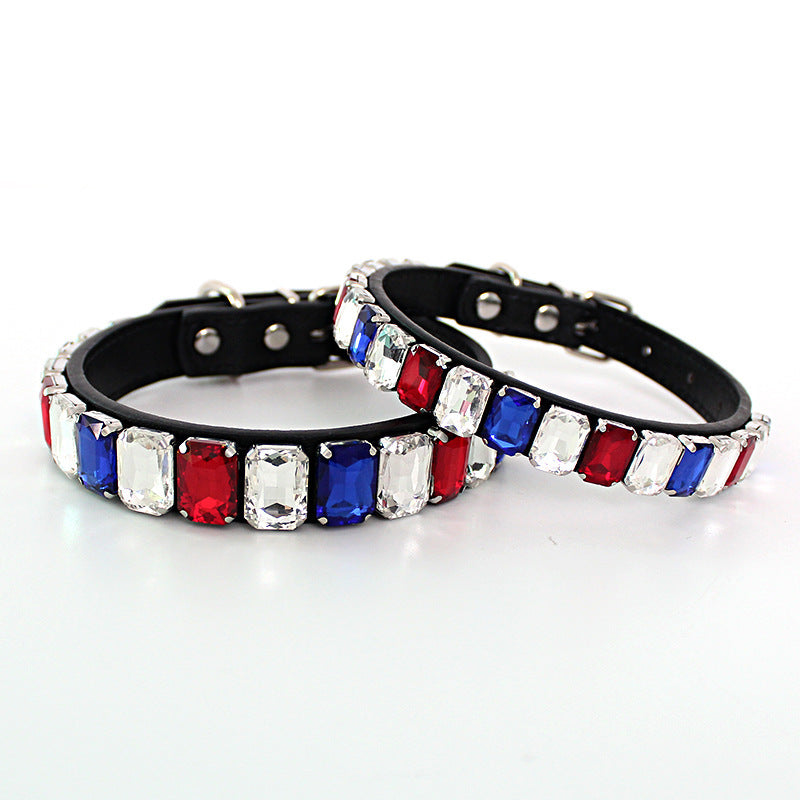 Solid Color Collar Dog Chain