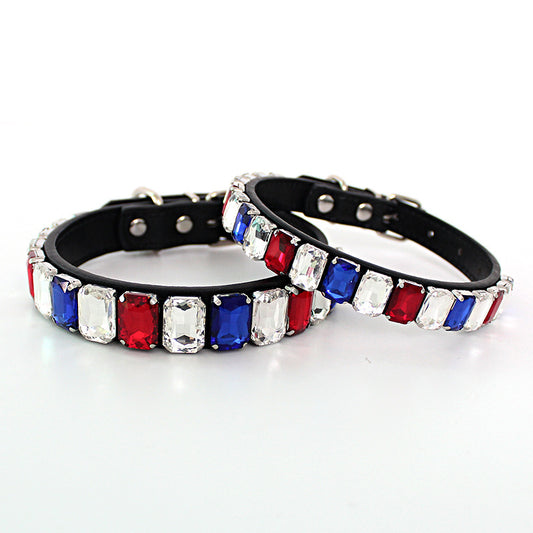 Solid Color Collar Dog Chain