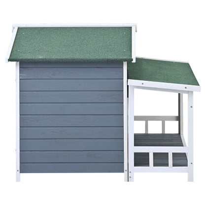GO 47.2" Large Wooden Dog House – The Perfect Outdoor & Indoor Retreat!